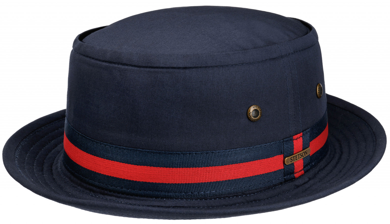 Stetson Pork Pie Hat Navy