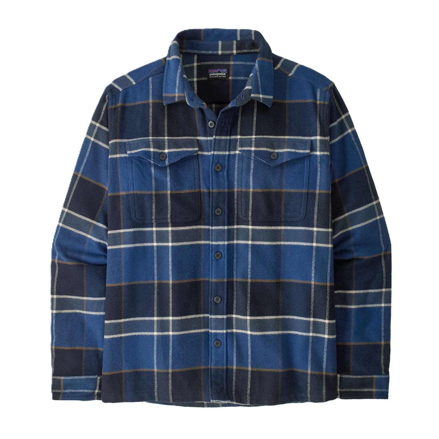 Patagonia Mens Fjord Flannel Shirt Blue