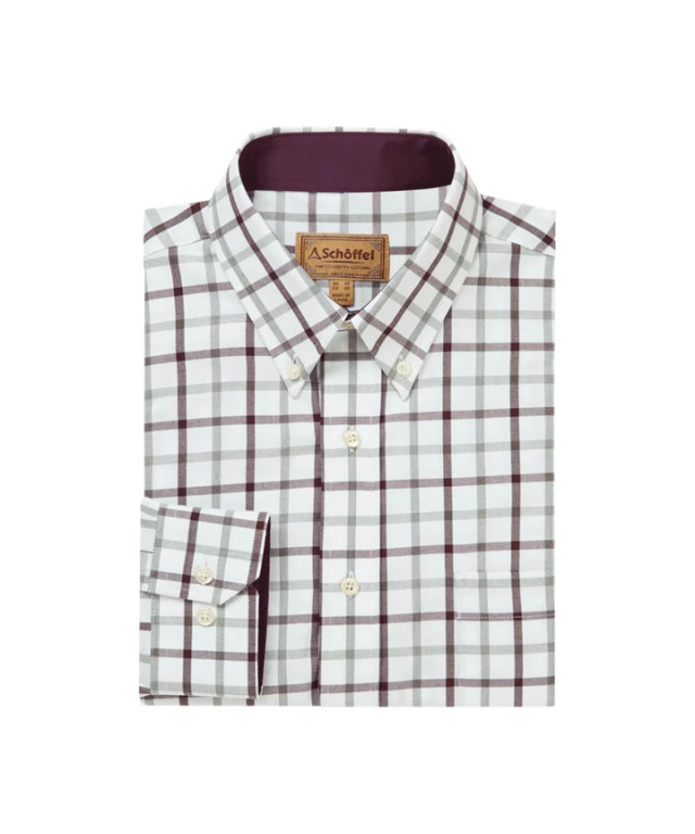 Schoffel Brancaster Shirt Wine