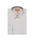 Schoffel Burnham Tattersall Shirt Dark Olive