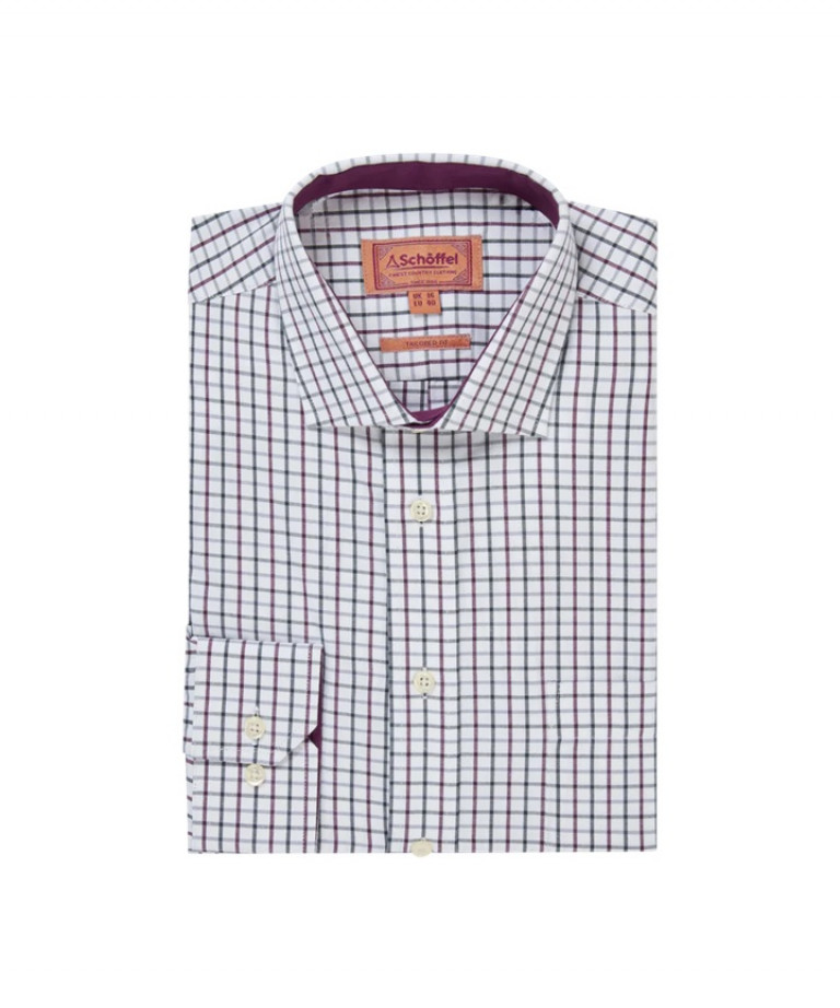 Schoffel Milton Tailored Shirt Plum