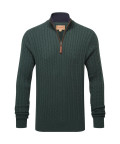 Schoffel Calton Cotton Cashmere Cable Green