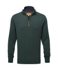 Schoffel Calton Cotton Cashmere 1/4 Zip Green