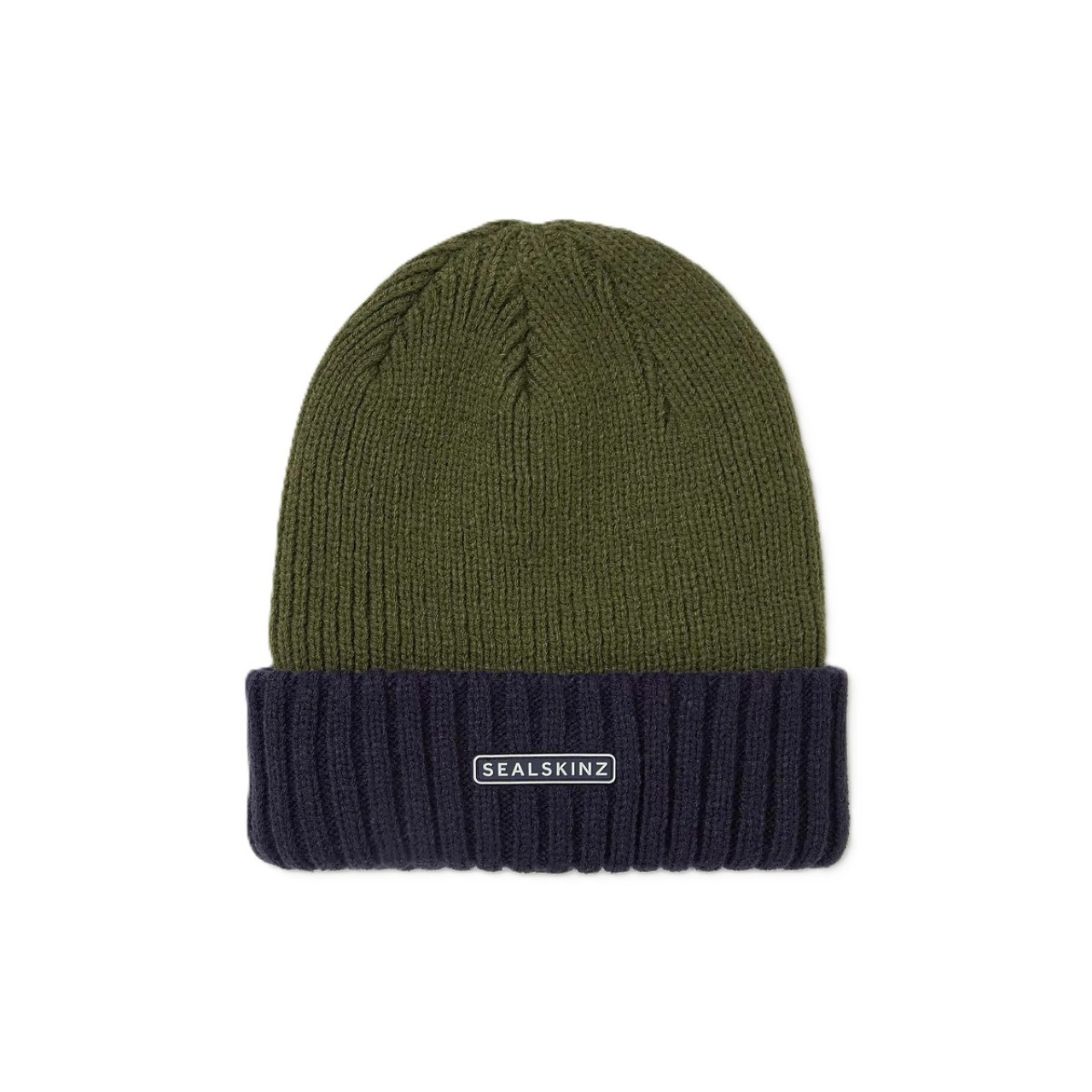 Sealskinz Wp Roll Cuff Hat Olive Navy