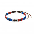 Pampeano Pampa Leather Hat Band White/Blue