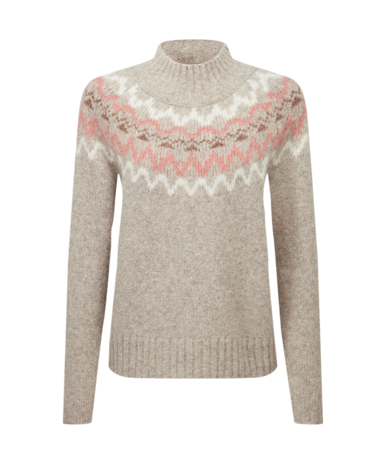 Schoffel Evie Fairisle Jumper Stone