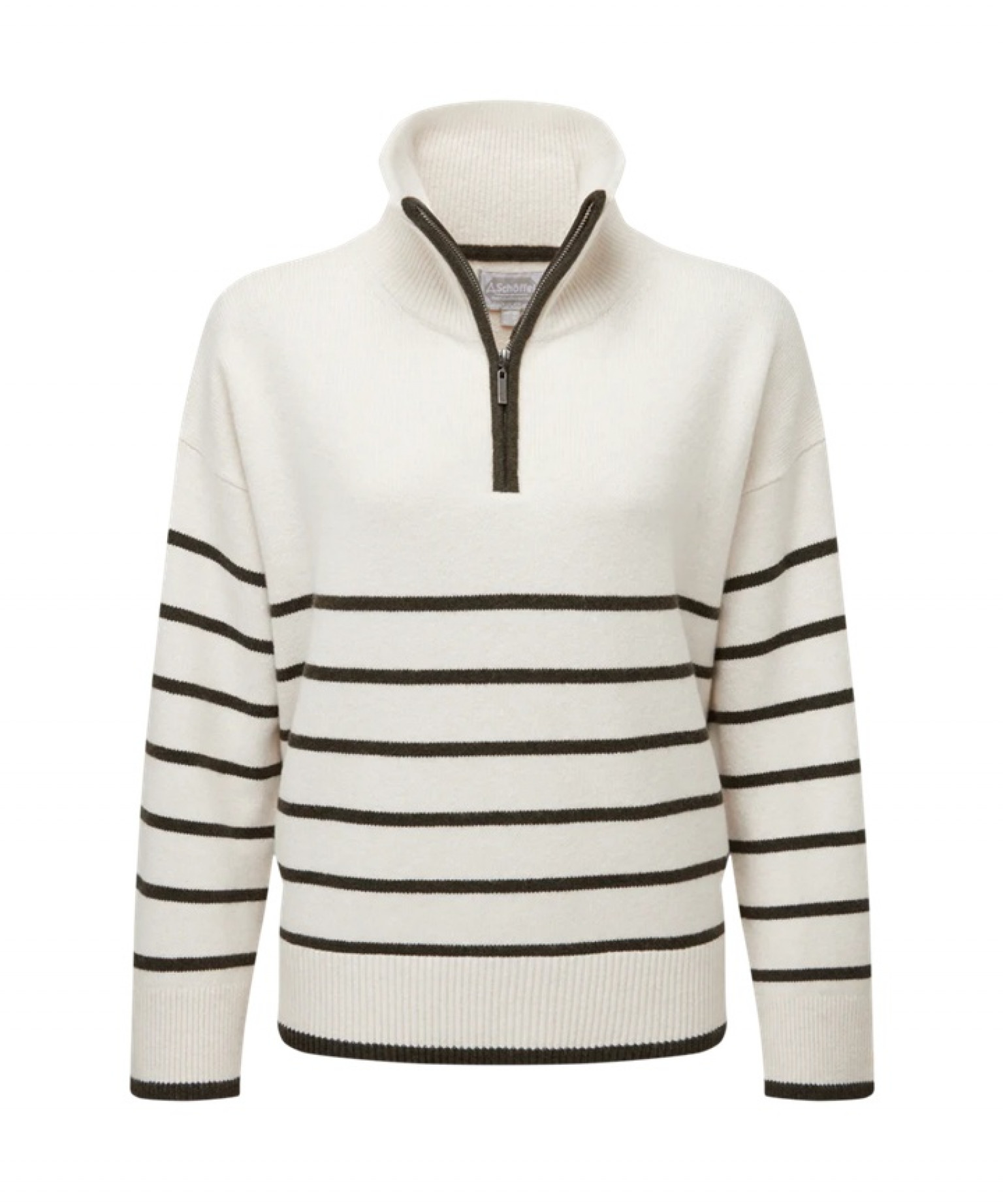 Schoffel Sandsend 1/4 Zip Jumper White
