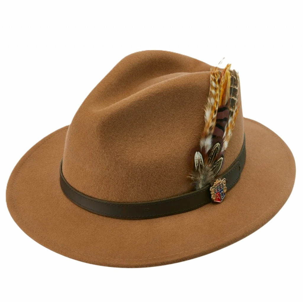 Alan Paine Richmond Unisex Felt Hat Camel