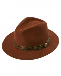Alan Paine Richmond Hat-Feather Band Saffron