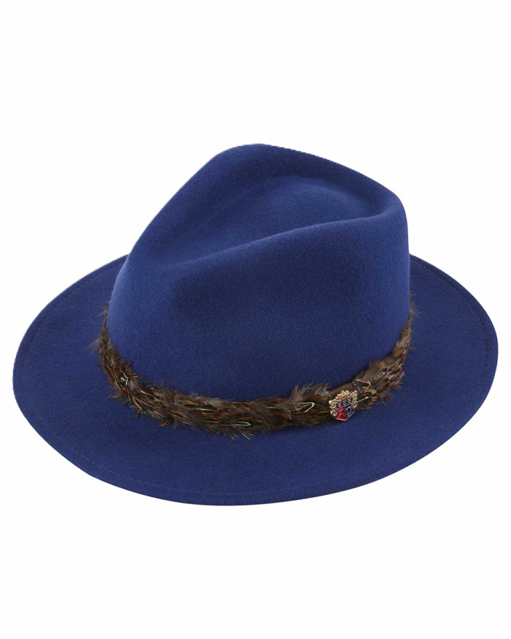 Alan Paine Richmond Hat-Feather Band Blue