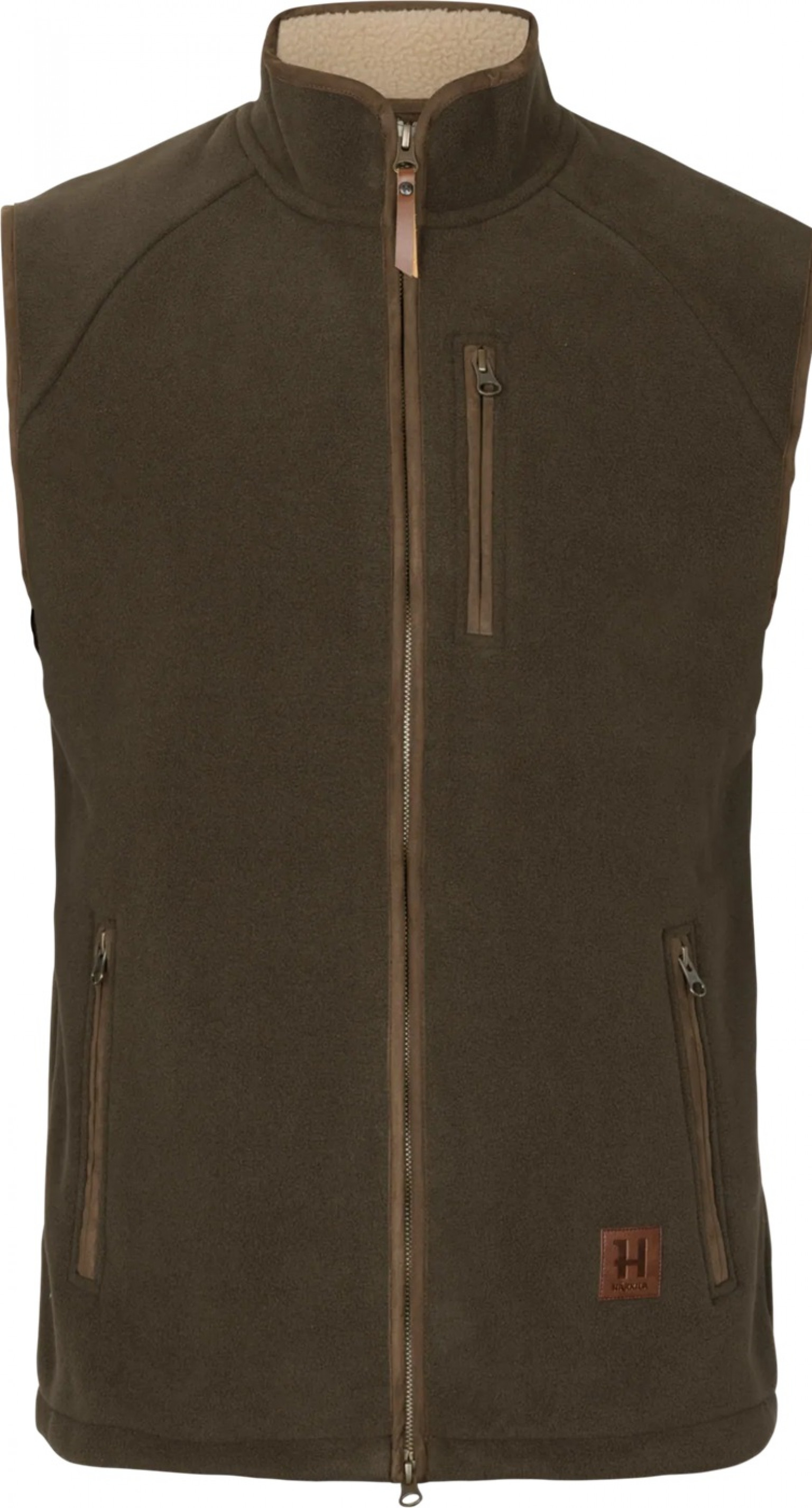 Harkila Sandhem Sherpa Fleece Gilet Willowgreen