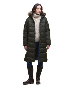 Barbour Majoram Puffer Jacket Olive