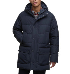 Barbour Hooded Bedale Puffer Navy