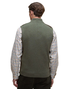 Barbour Shoveler Knitted Gilet Olive