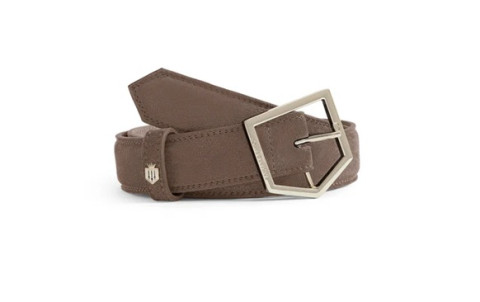 Fairfax And Favor Felbrigg Suede Belt Fog