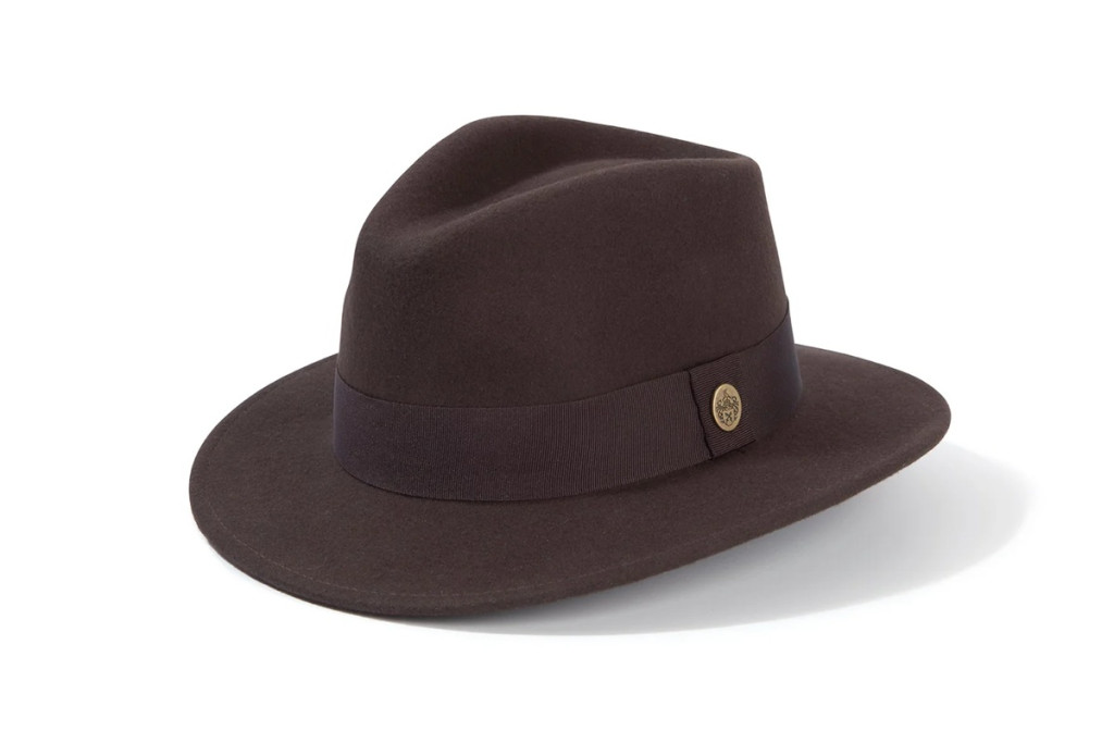 Hicks And Brown The Norfolk Fedora Dark Brown