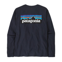 Patagonia L/S P-6 Logo Responsibility T New Navy