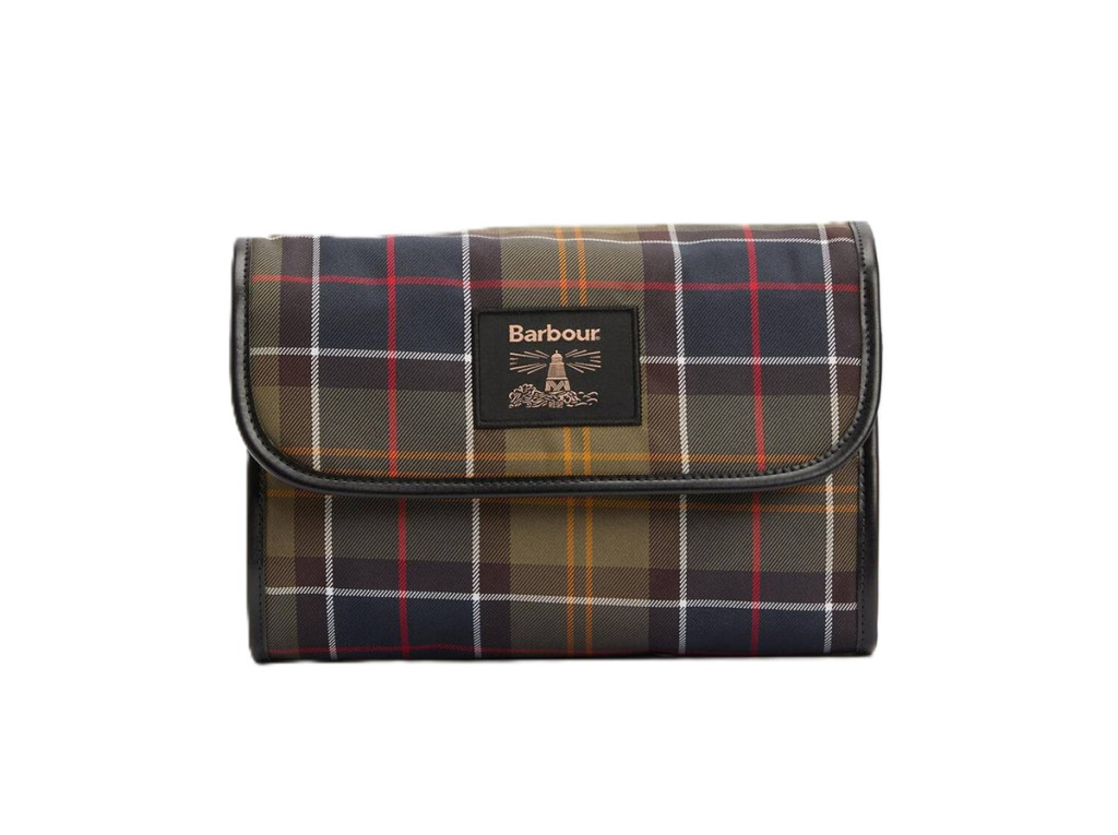 Barbour Tartan Hanging Washbag Classic