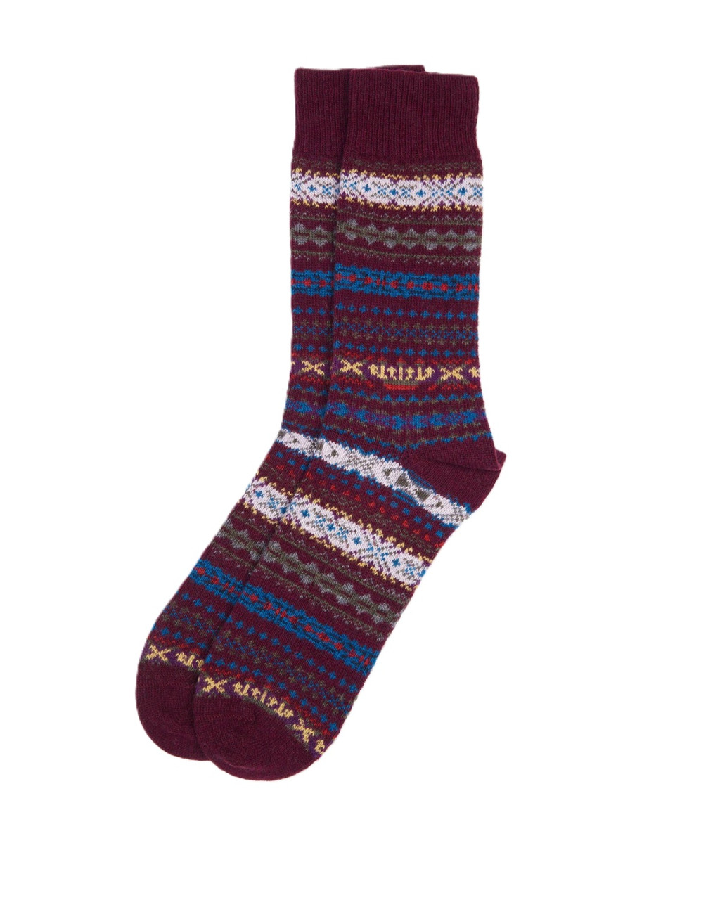 Barbour Boyd Sock Burgundy