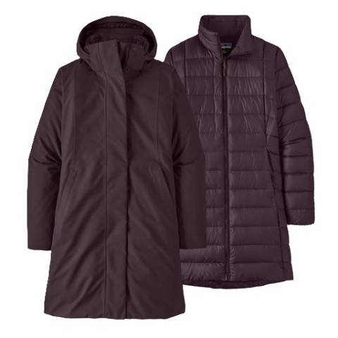 Patagonia Womens Tres 3 In 1 Parka Plum