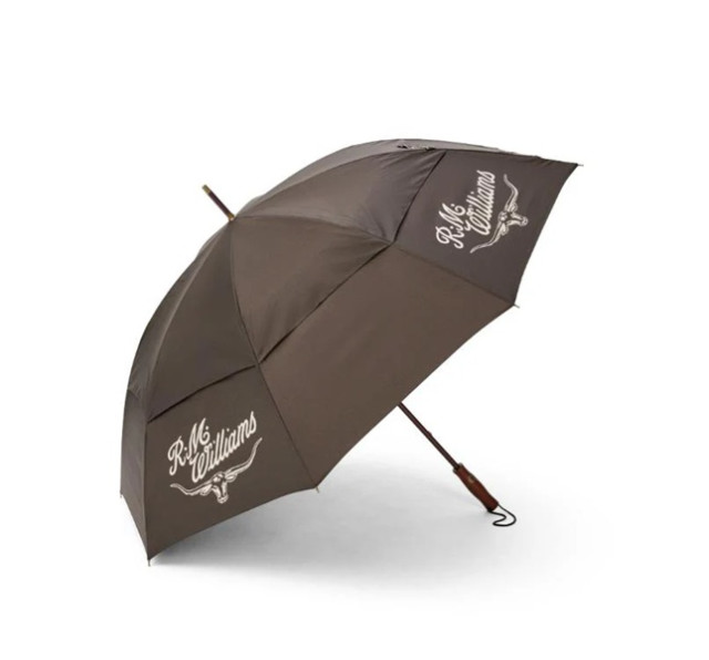Rm Williams Golf Umbrella Chestnut