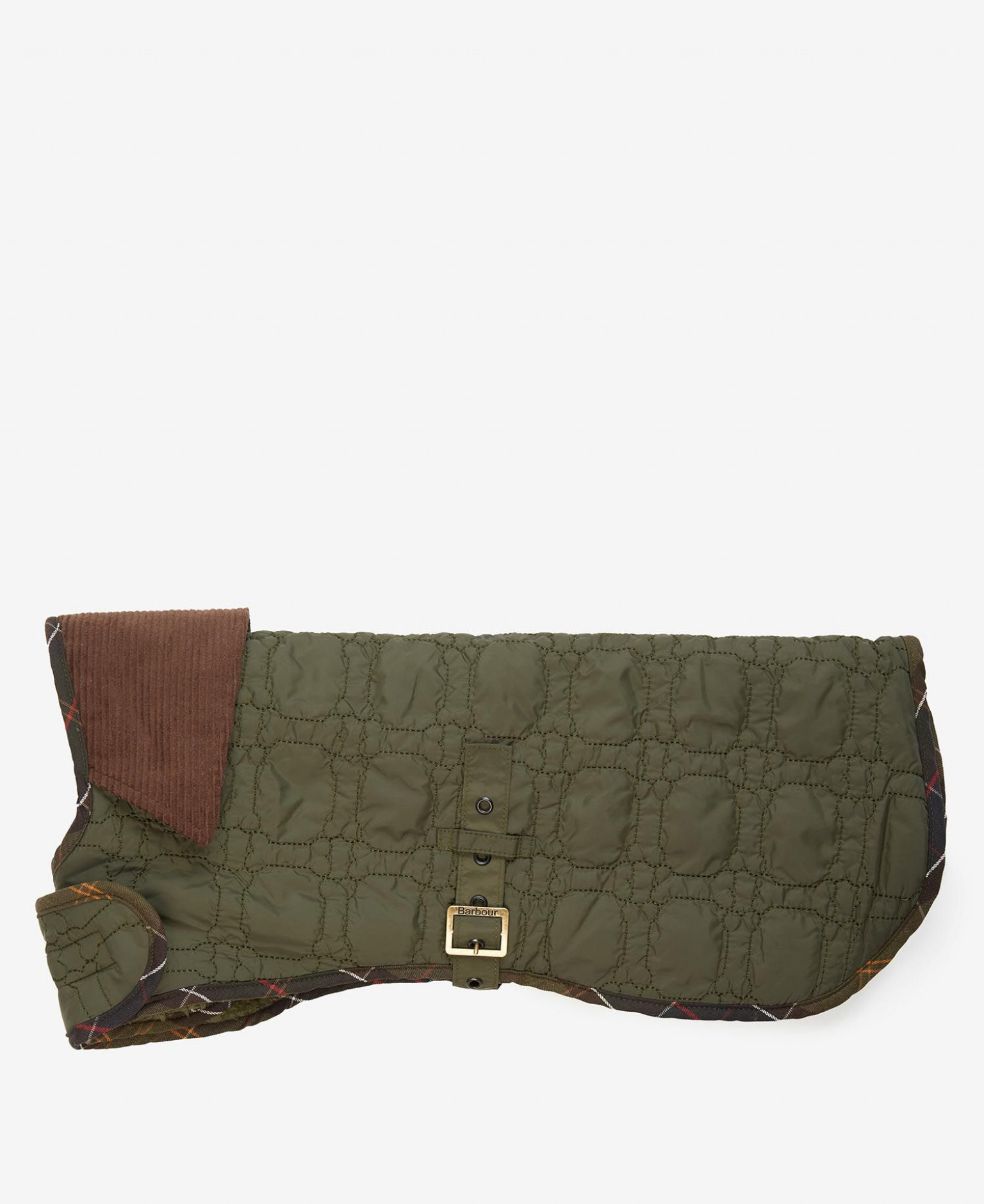 Barbour Dog Bone Quilted Dog Coat Dark Olive