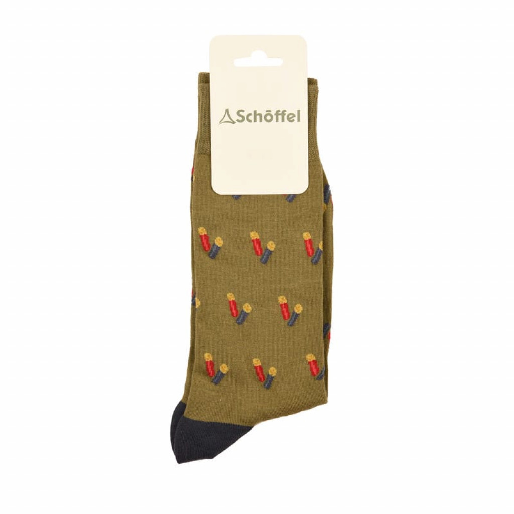 Schoffel Mens Single Cotton Socks Moss