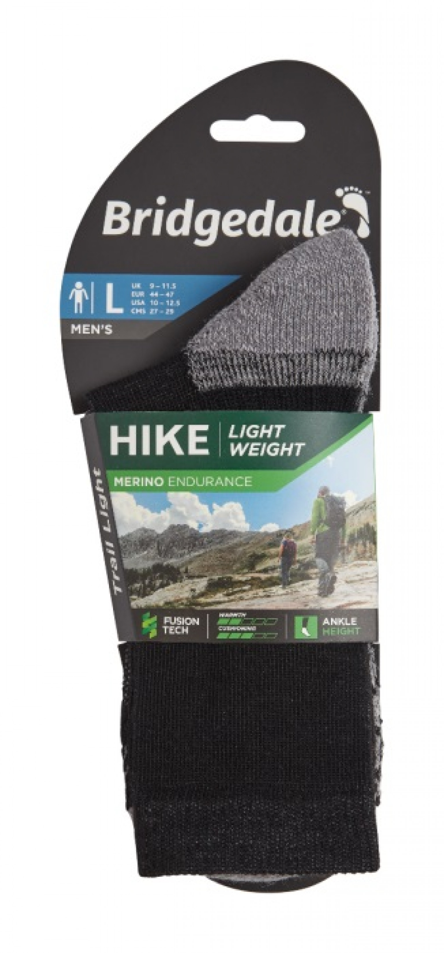 Bridgedale Hike Lw Endurance Ankle Black