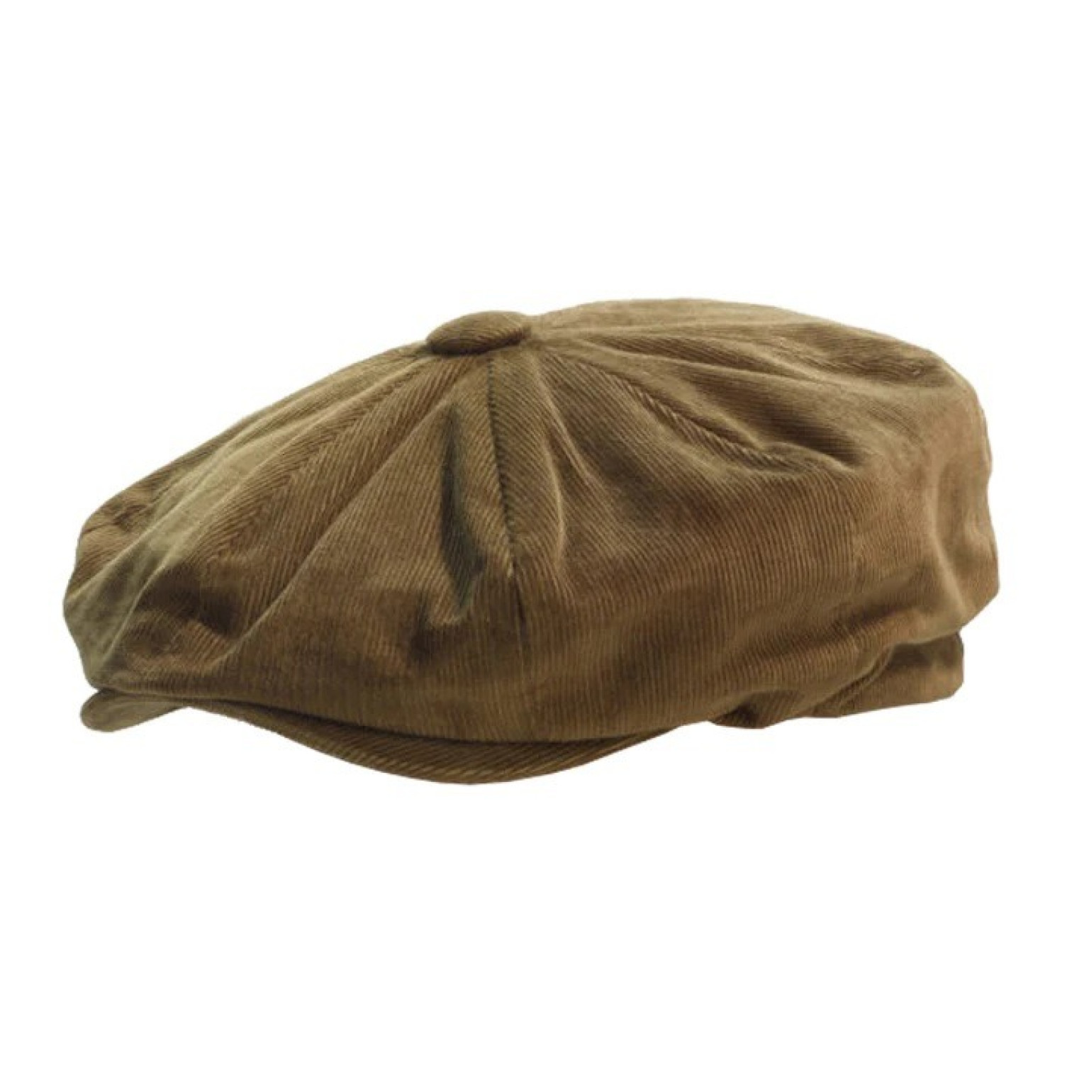 Laird Hatters Needlecord Soho Bakerboy Cap Khaki