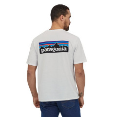 Patagonia P6 Logo Responsibility T White