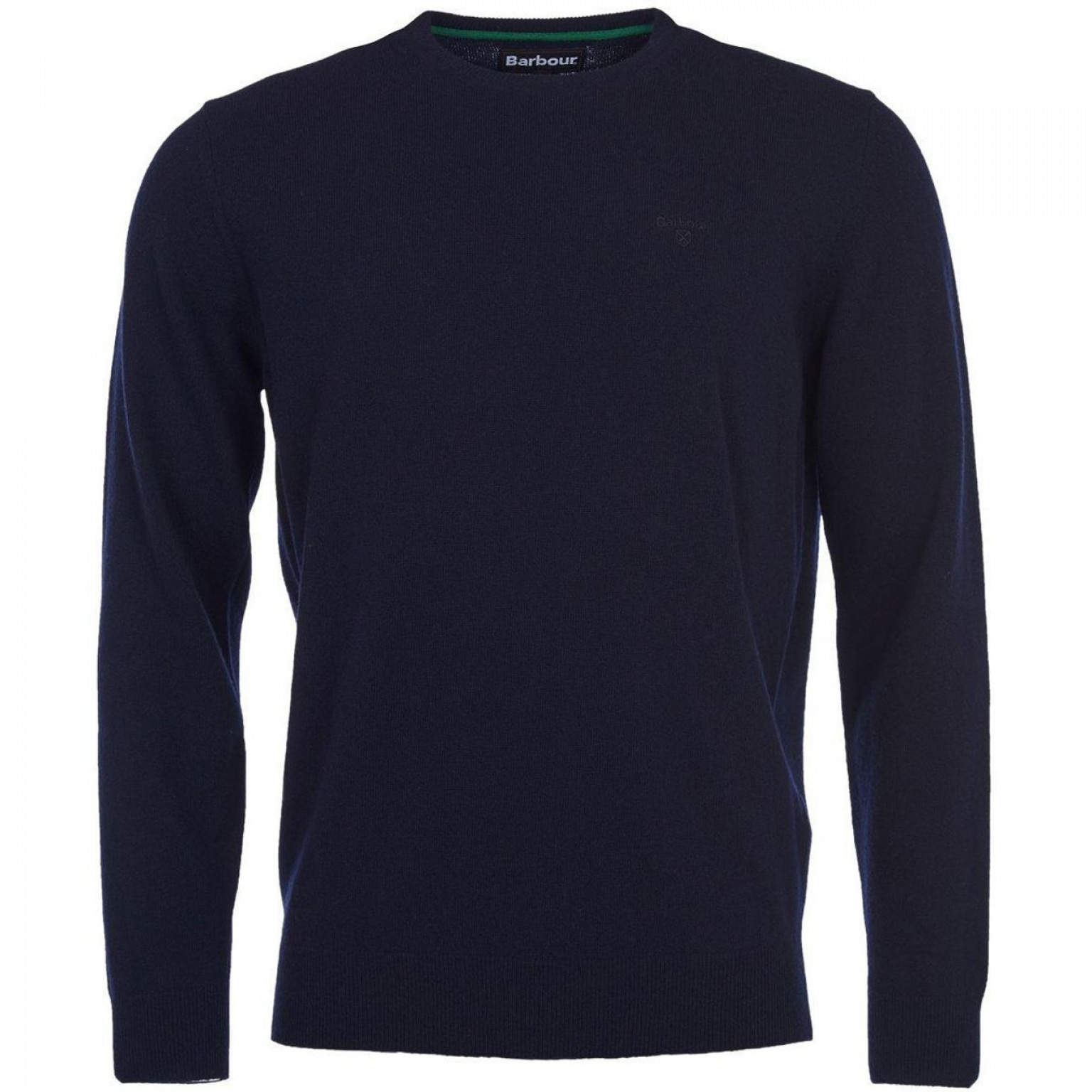 Barbour Lambswool Crew Neck Jumper Navy