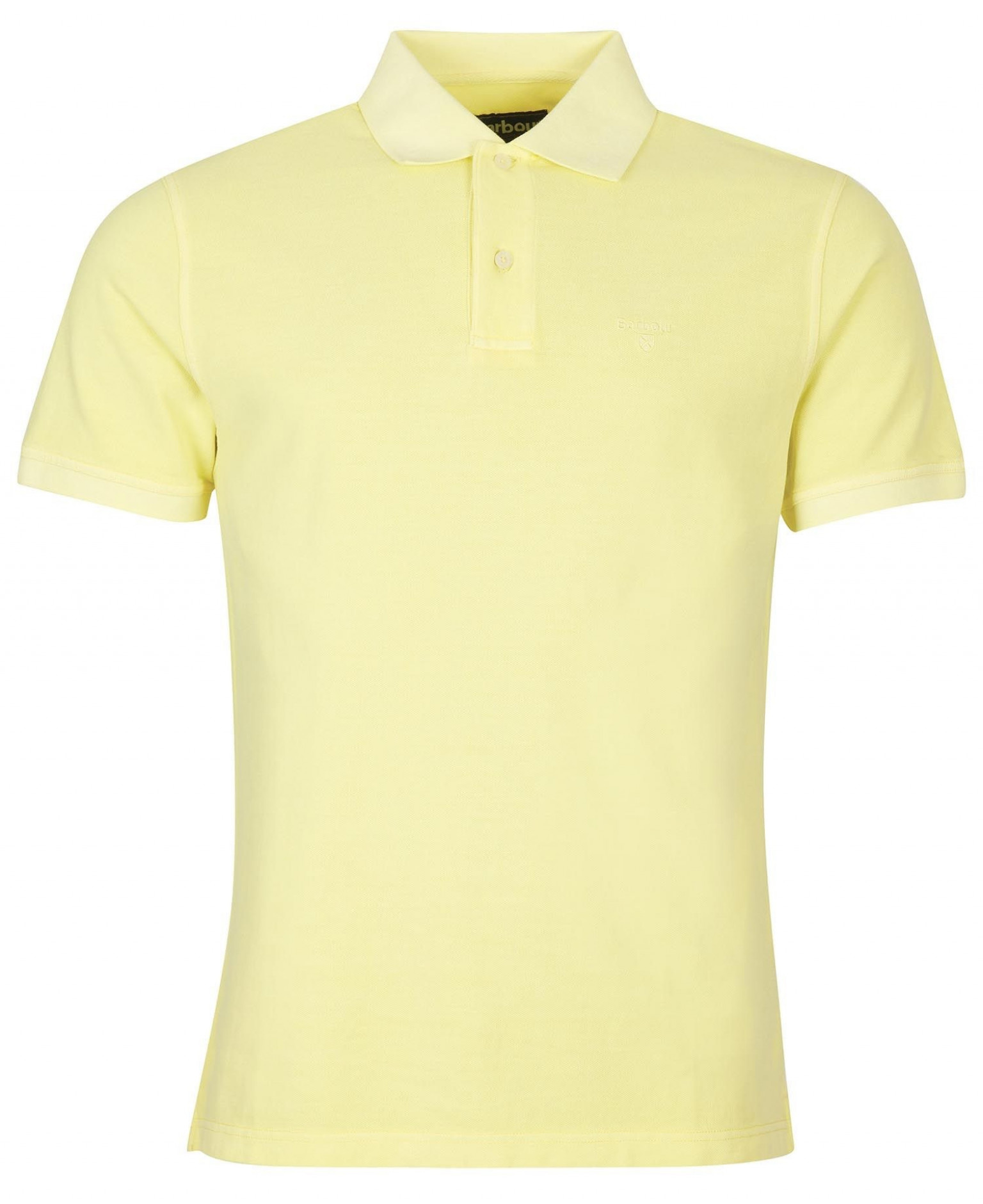 Barbour Washed Sports Polo Lemon