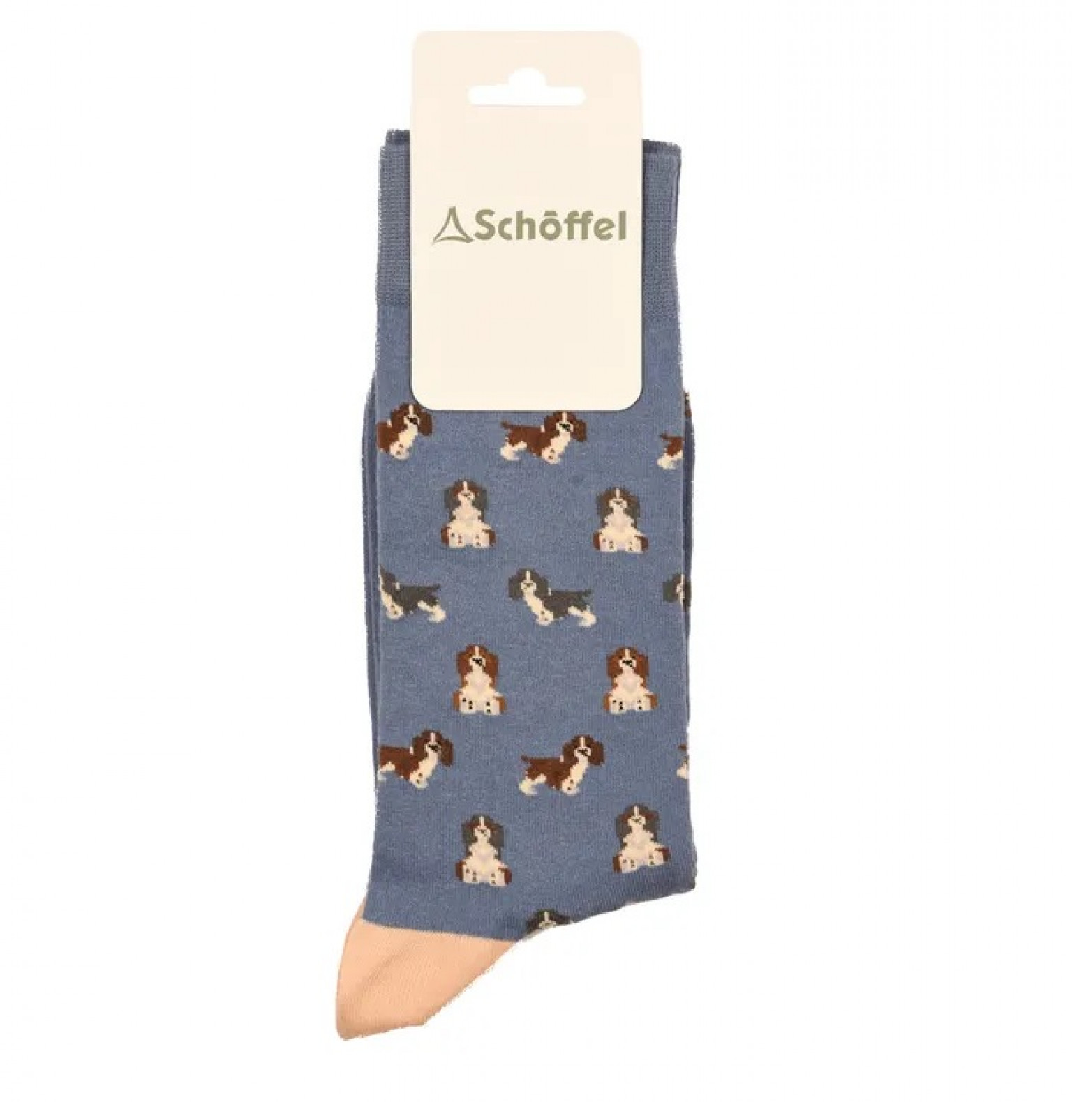 Schoffel Mens Single Cotton Socks Blue