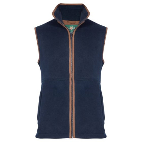 Alan Paine Aylsham Fleece Waistcoat Navy
