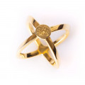 Clare Haggas Scarf Ring Gold