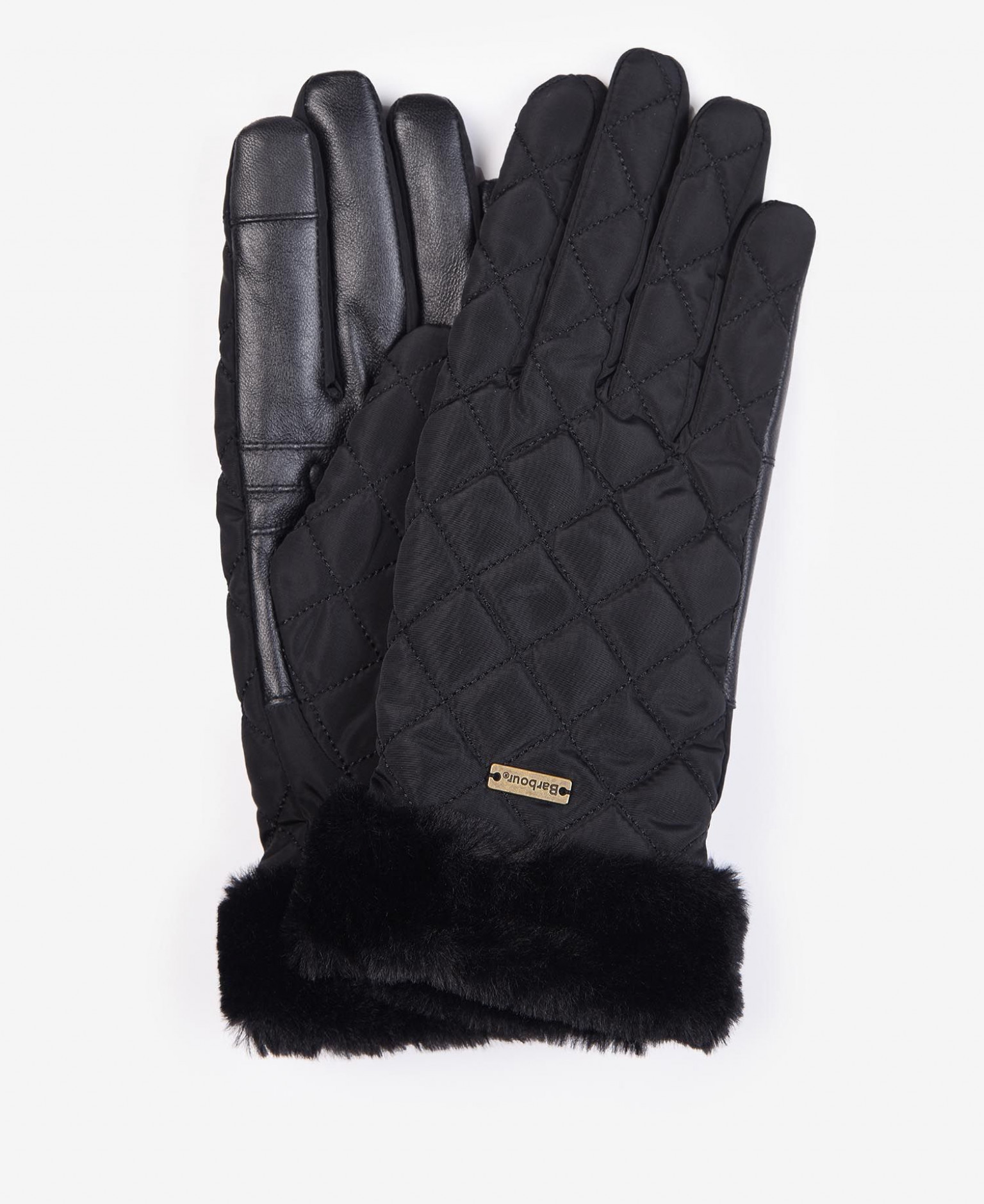Barbour Norwood Quilted Gloves Black