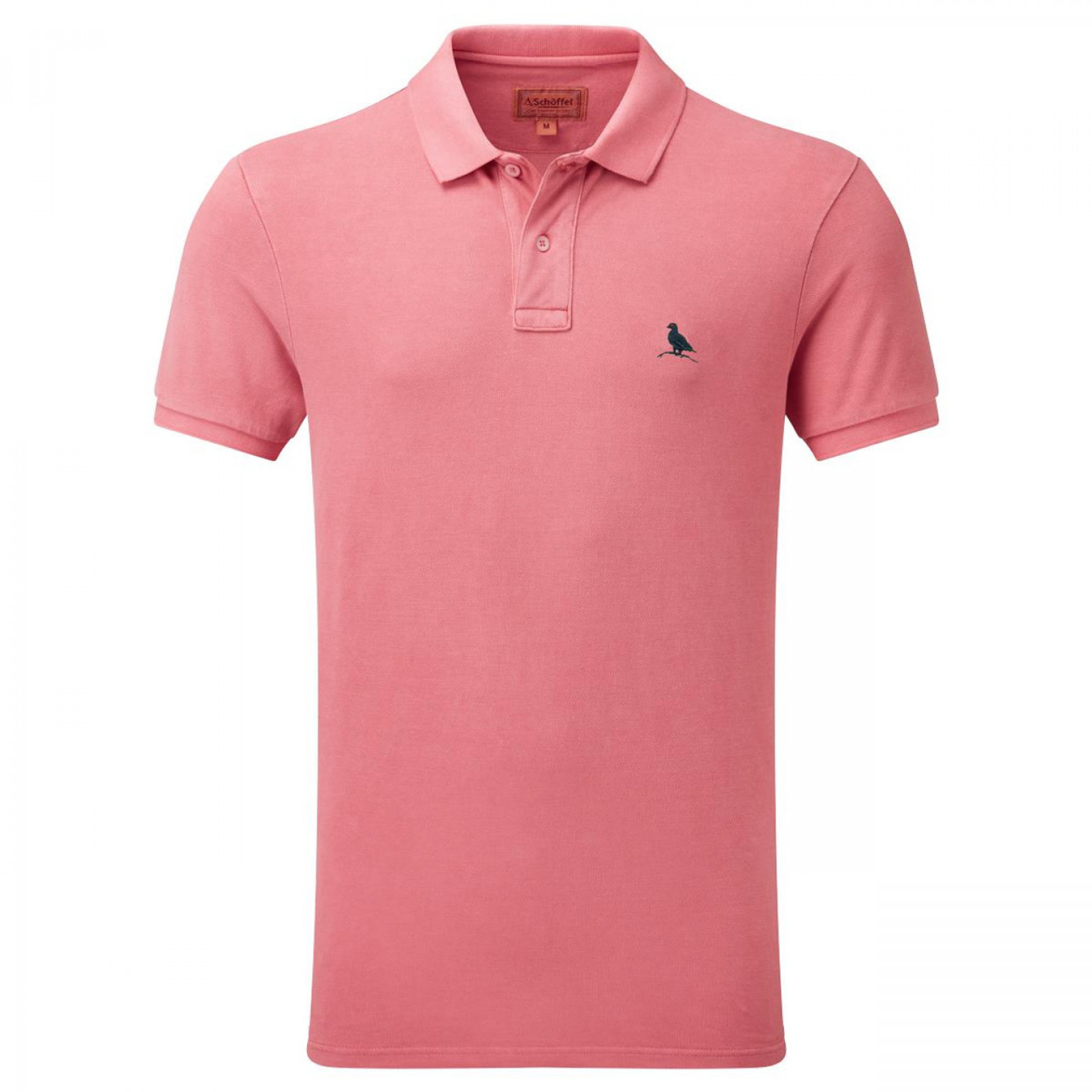 Schoffel St Ives Garment Dyed Polo Coral