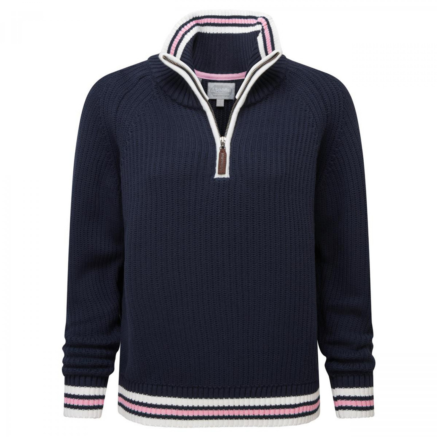 Schoffel Havelet Bay 1/4 Zip Jumper Navy