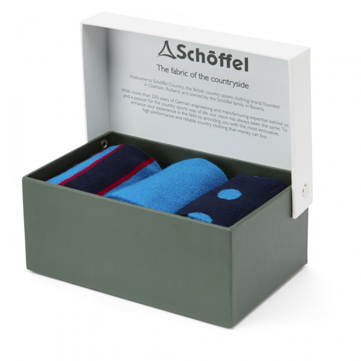 Schoffel Bamboo Sock 3 Pack Sea Blue