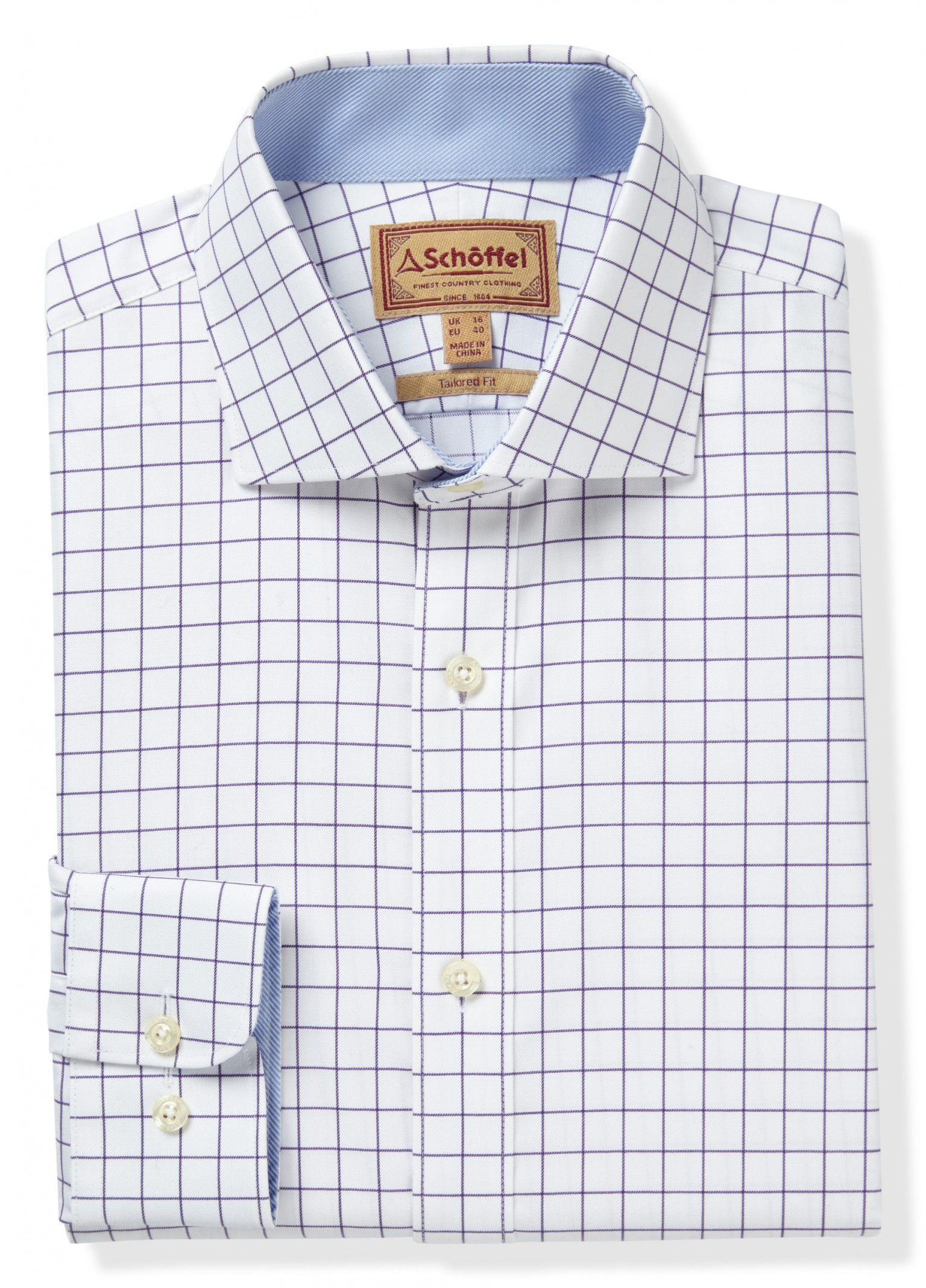 Schoffel Greenwich Tailored Shirt Purple