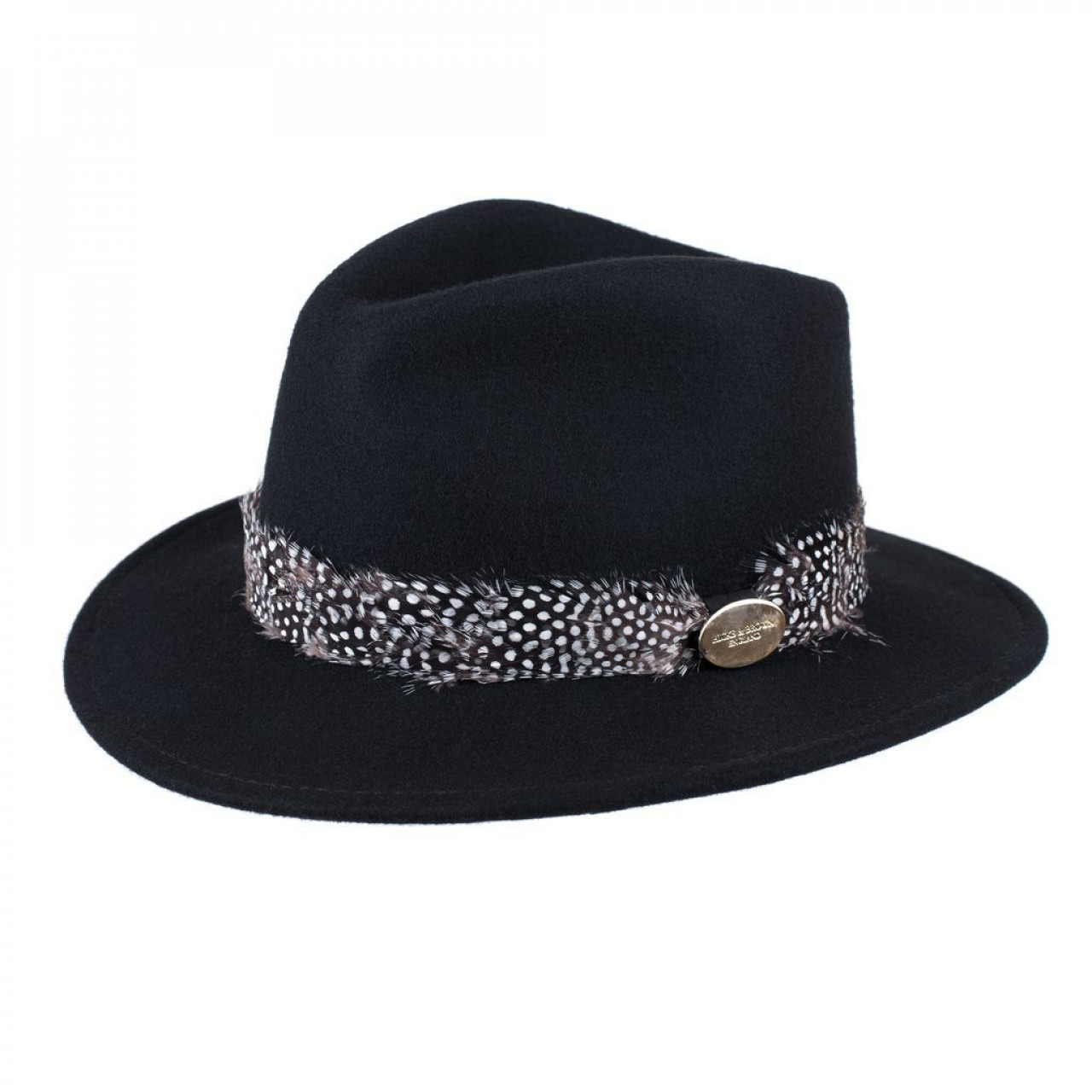 Hicks And Brown Suffolk Fedora Guinea Trim Black