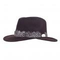 Hicks And Brown Suffolk Fedora Guinea Trim Brown