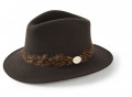 Hicks And Brown Suffolk Fedora Pheasant Trim Brown