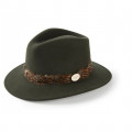 Hicks And Brown Suffolk Fedora Pheasant Trim Olive