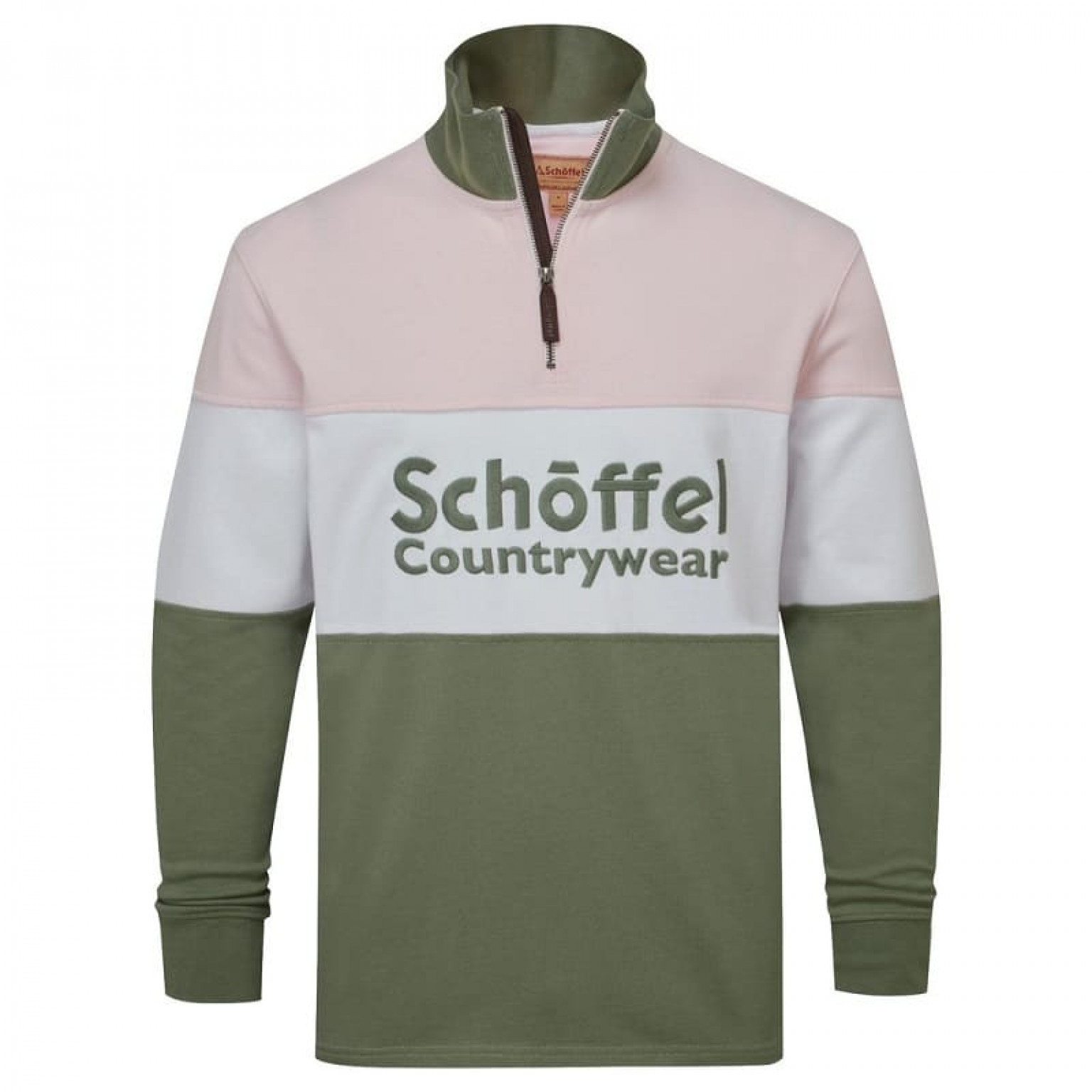 Schoffel Exeter Heritage 1/4 Zip Blush