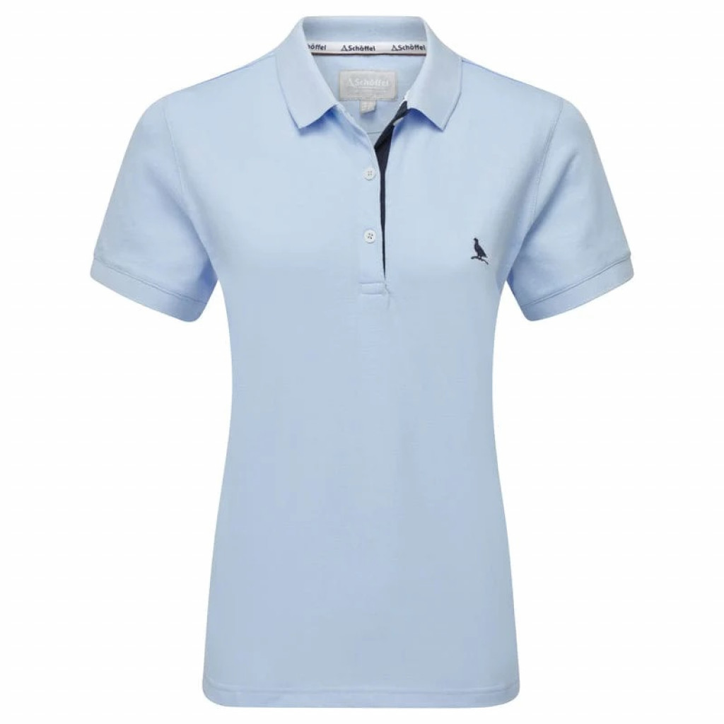 Schoffel Ladies St Ives Polo Shirt Sky
