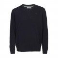 Barbour Lambswool V Neck Jumper Navy