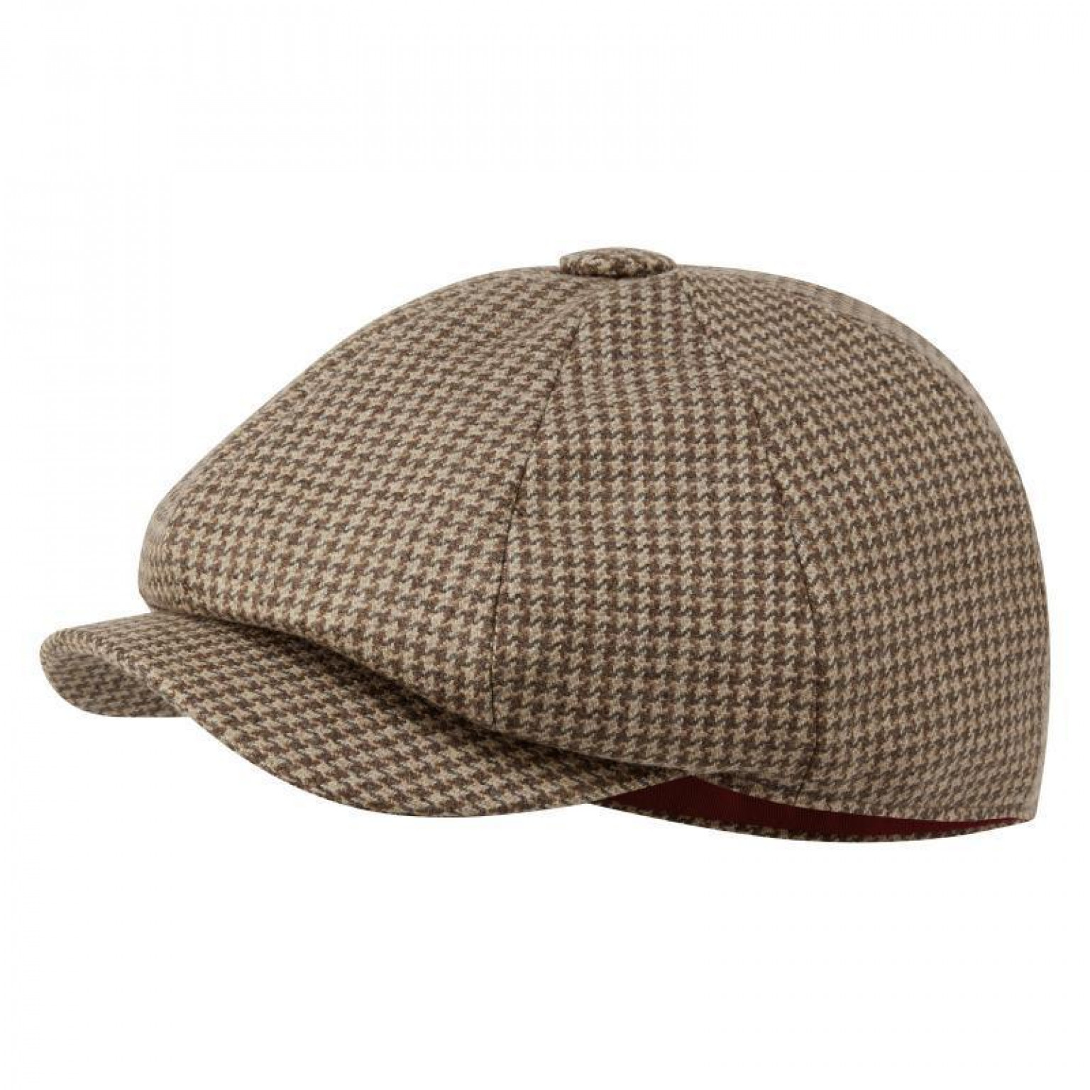 Schoffel Ladies Newsboy Cap Houndstooth