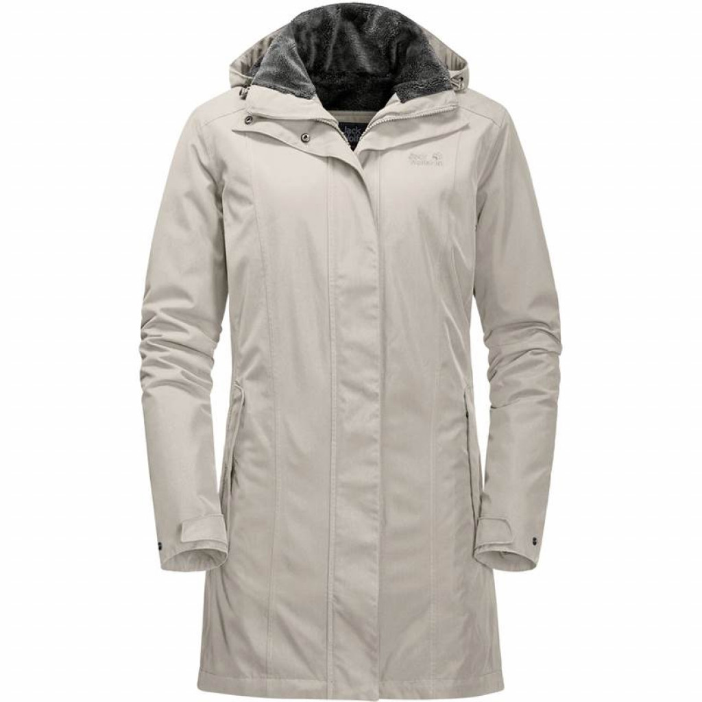 Jack Wolfskin Madison Avenue Coat Light Grey