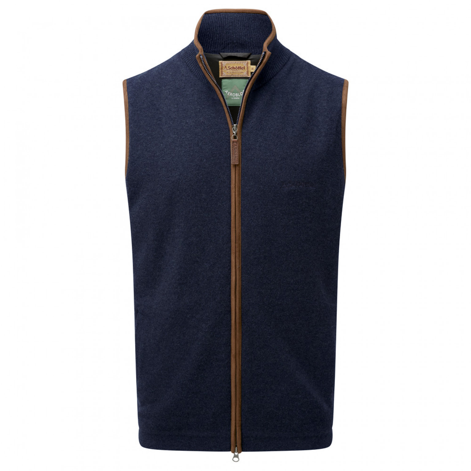 Schoffel Lambswool Aerobloc Gilet Navy